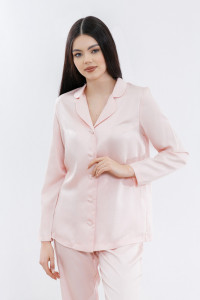 Пижама женская Lyocell (рубашка+брюки), цв. Розовый