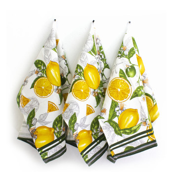 Полотенце рогожка Лимоны