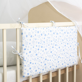 Карман на детскую кроватку Малышок рис. бело - голубые звезды
