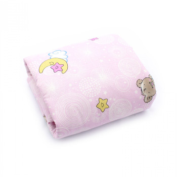 Одеяло детское Детка, 95х95 Мишки на розовом
