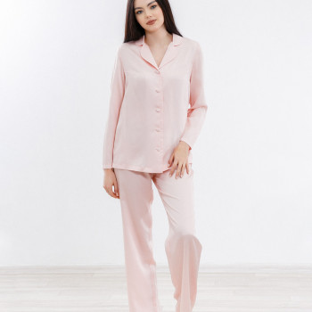 Пижама женская домашняя (рубашка+брюки) Lyocell, розовый