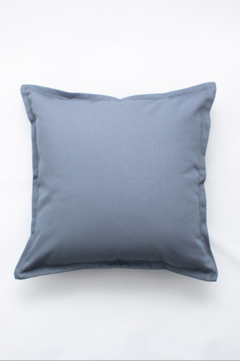 Наволочка на декоративную подушку 40х40, цв. Синий-серый