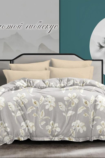 КПБ Зима-лето бязь   Золотой гибискус